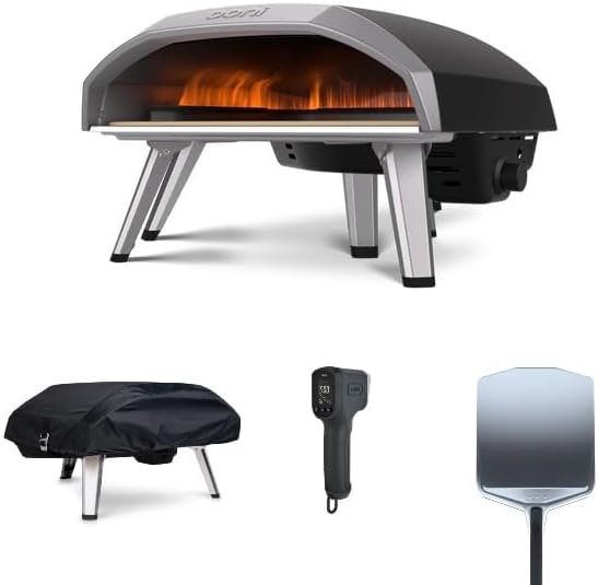 Ooni Pizzaofen, 35cm, Metall, Komplett-Set für Draußen