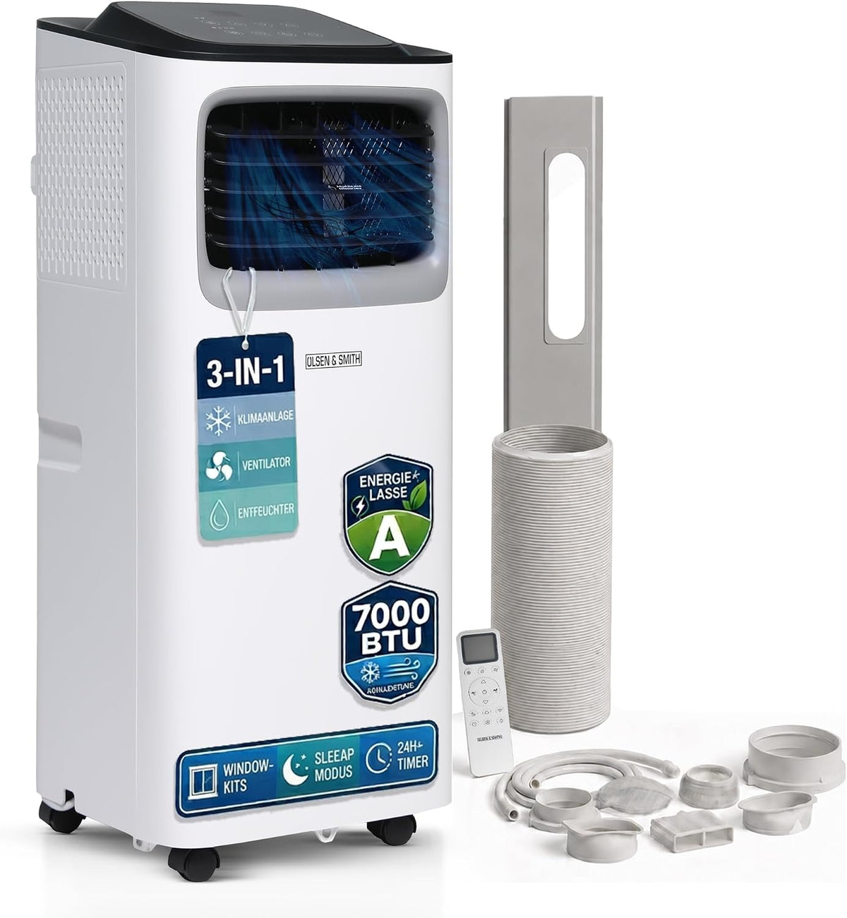 Klimaanlage, Olsen & Smith, 3-in-1 mit Abluftschlauch
