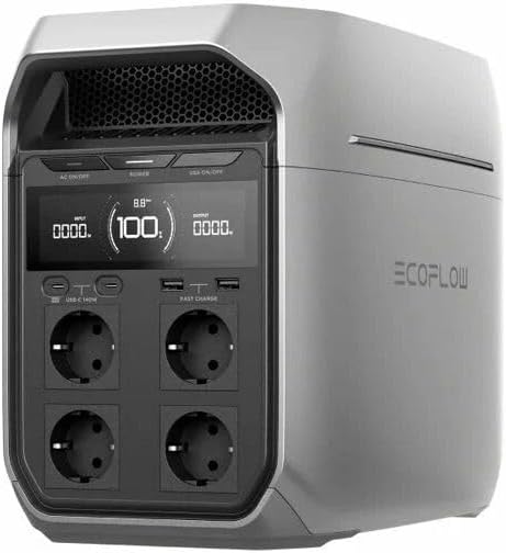 Externe Akkus, 1024Wh, 1800W, 3600W, EF ECOFLOW, EcoFlow Delta 3 Plus Powerstation 1024Wh LiFePO4
