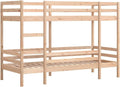 vidaXL Bett, 80 × 200 cm, Massivholz