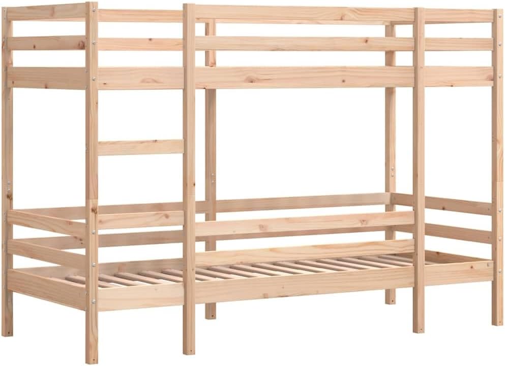vidaXL Bett, 80 × 200 cm, Massivholz