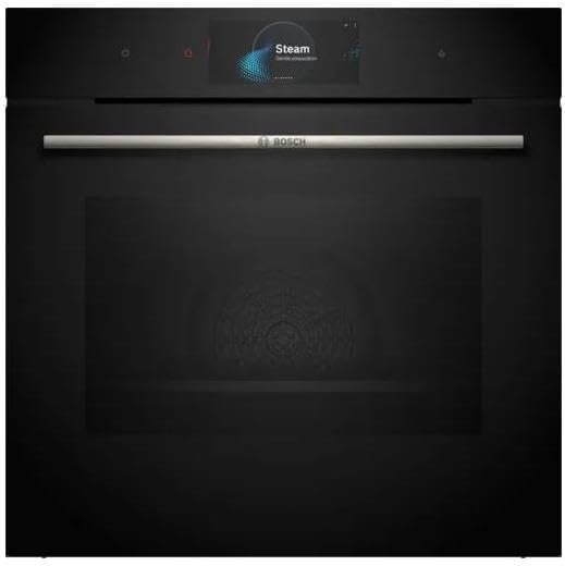 Bosch HSG7584B1 Dampföfen, 60 × 60 cm, 1 L, Bosch HSG7584B1 Serie 8 Smarter Einbau-Dampfbackofen, 60 x 60 cm, 1 L Wassertank
