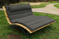 Sofa, 150 cm, Holz, für den Garten, für die Terrasse, SCALANT, Waldsofa Premium mit Auflage + Kissen + Schutzhülle, für 2-3 Personen