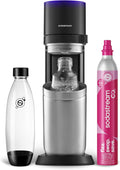 Soda Makers CO2, 60L, 1L, Glas, sodastream, SodaStream E-Duo Sparkling Water Maker (Black) with 60L CO2