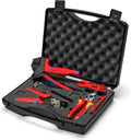 Werkzeugkoffer MC4, 15 mm, KNIPEX, 6-teilig, MC4-Stecker, 97 91 04 V02