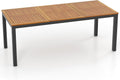 Gartentisch, 200 × 90 × 75 cm, Holz, für den Garten, für die Terrasse, KOMFOTTEU, Holztisch für 8 Personen, Terrassentisch 200 x 90 x 75 cm