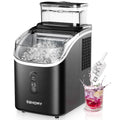 Eiswürfelmaschinen, 15 kg, 2L, Schwarz, für die Küche, für das Büro, EUHOMY, 15 kg Eismaschine Ice Maker, 2L Eiswürfelmaschinen