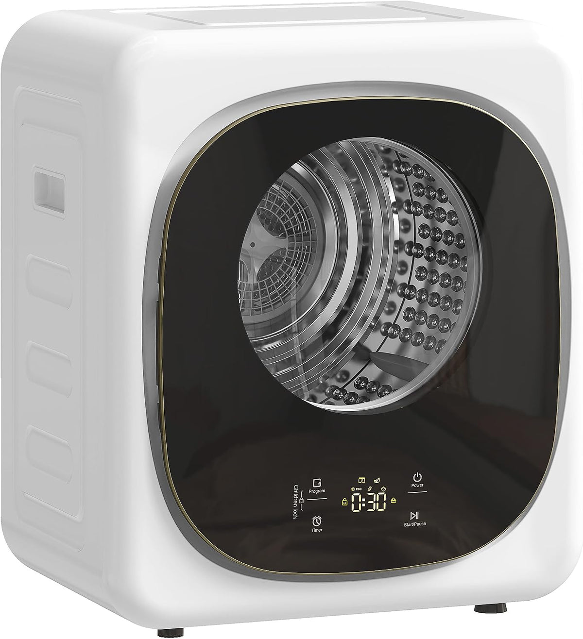 HOMCOM Ablufttrockner, 800 W, 4 kg, 60°C, Weiß
