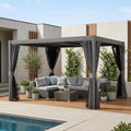 Gartenpavillon, verstellbar, Grau, für den Garten, für die Terrasse, domi outdoor living, Domi Pergola 3m x 3