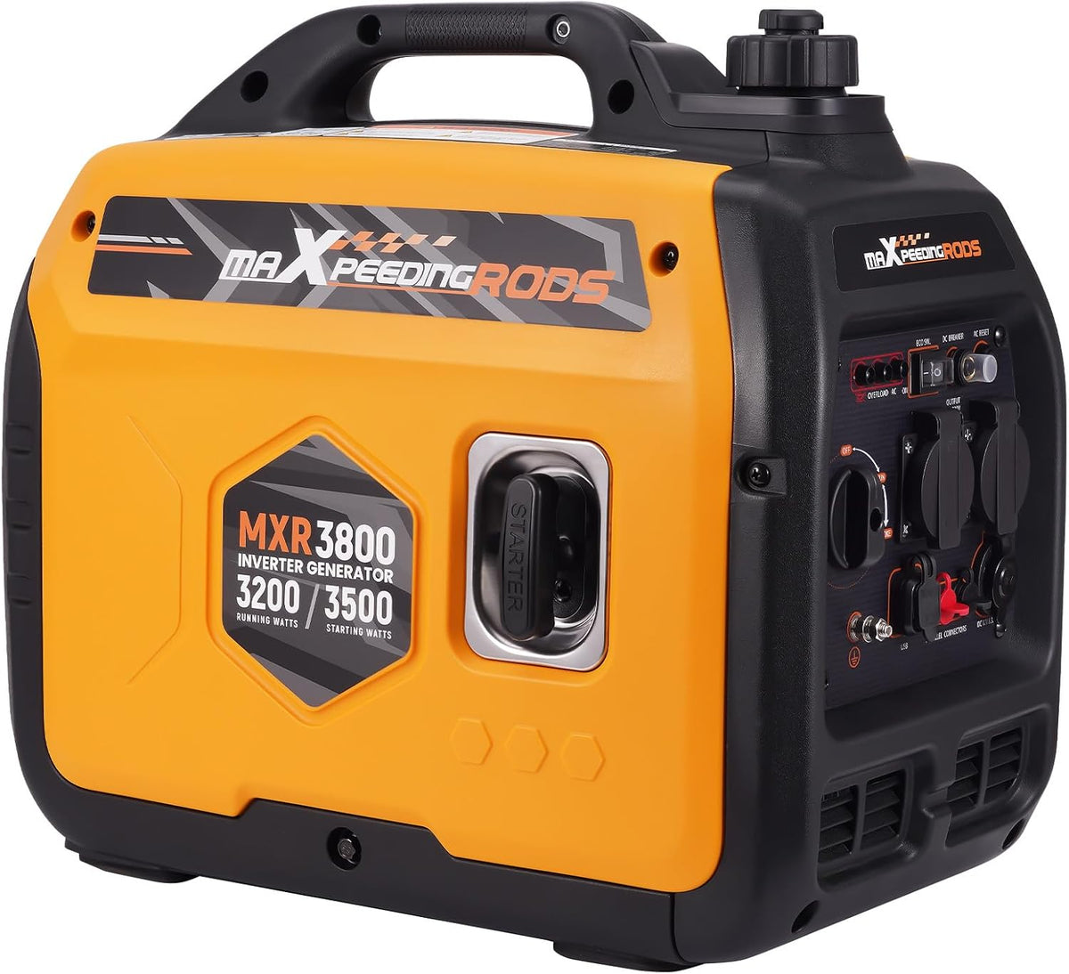 Generatoren, 3500W, maXpeedingrods, Inverter Stromerzeuger Superleise, Leicht und Mobil
