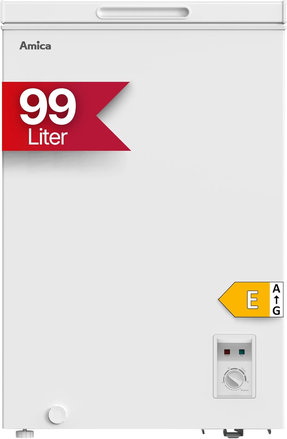 Gefriertruhen, 83,5 × 54,5 × 47,6 cm, 99 L, 105 W, Amica, Amica Gefriertruhe 99 L 83, 5x54, 5x47, 6 cm FrostControl GT 311 105 W
