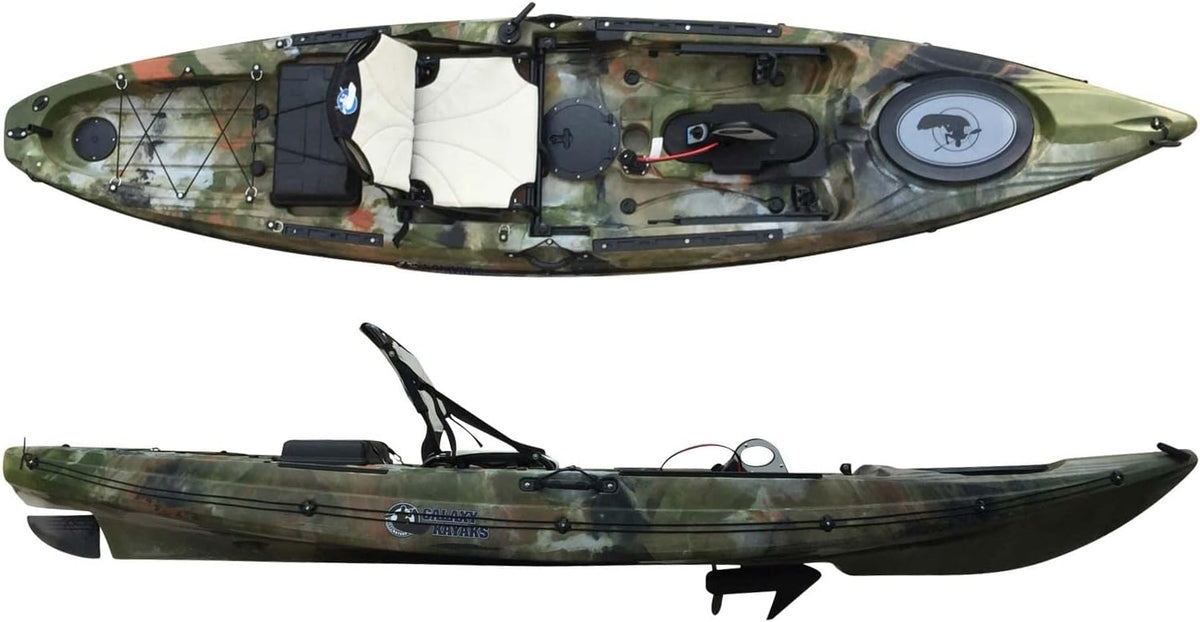 Angel-Kajaks, 357 cm, Galaxy Kayak, Galaxy Wahoo S Angelkajak ohne Antrieb Sit on top