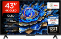 Smart-TV, 43 Zoll, mit LED-Beleuchtung, TCL, Direct LED TV, 4K HDR TV, Smart Google TV (Dolby Vision & Atmos